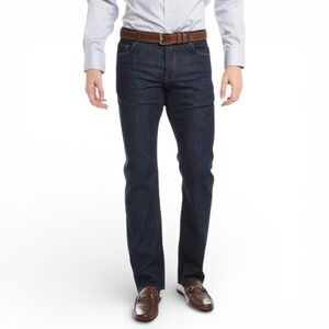 Peter Millar The‎ Jean Mens 36 (Fits as 34x34) Dark Wash Cotton Stretch Denim